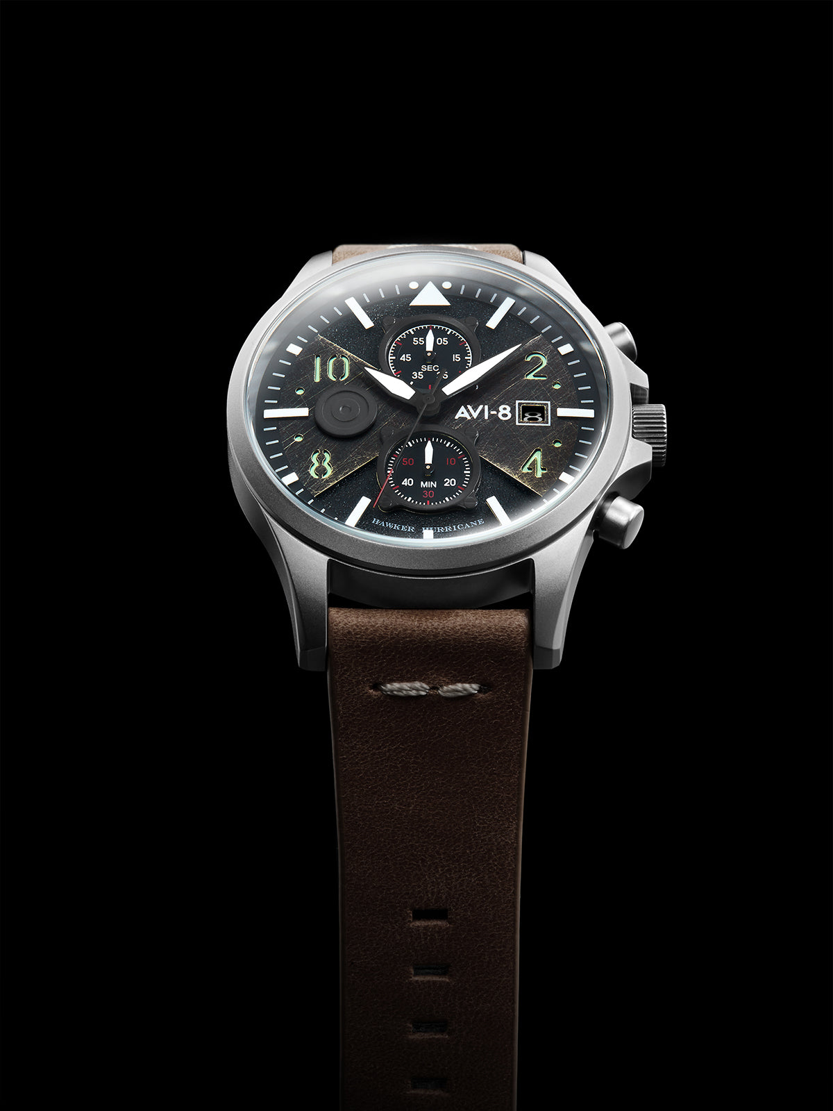 SLATE STEEL BROWN BULMAN CHRONOGRAPH 4