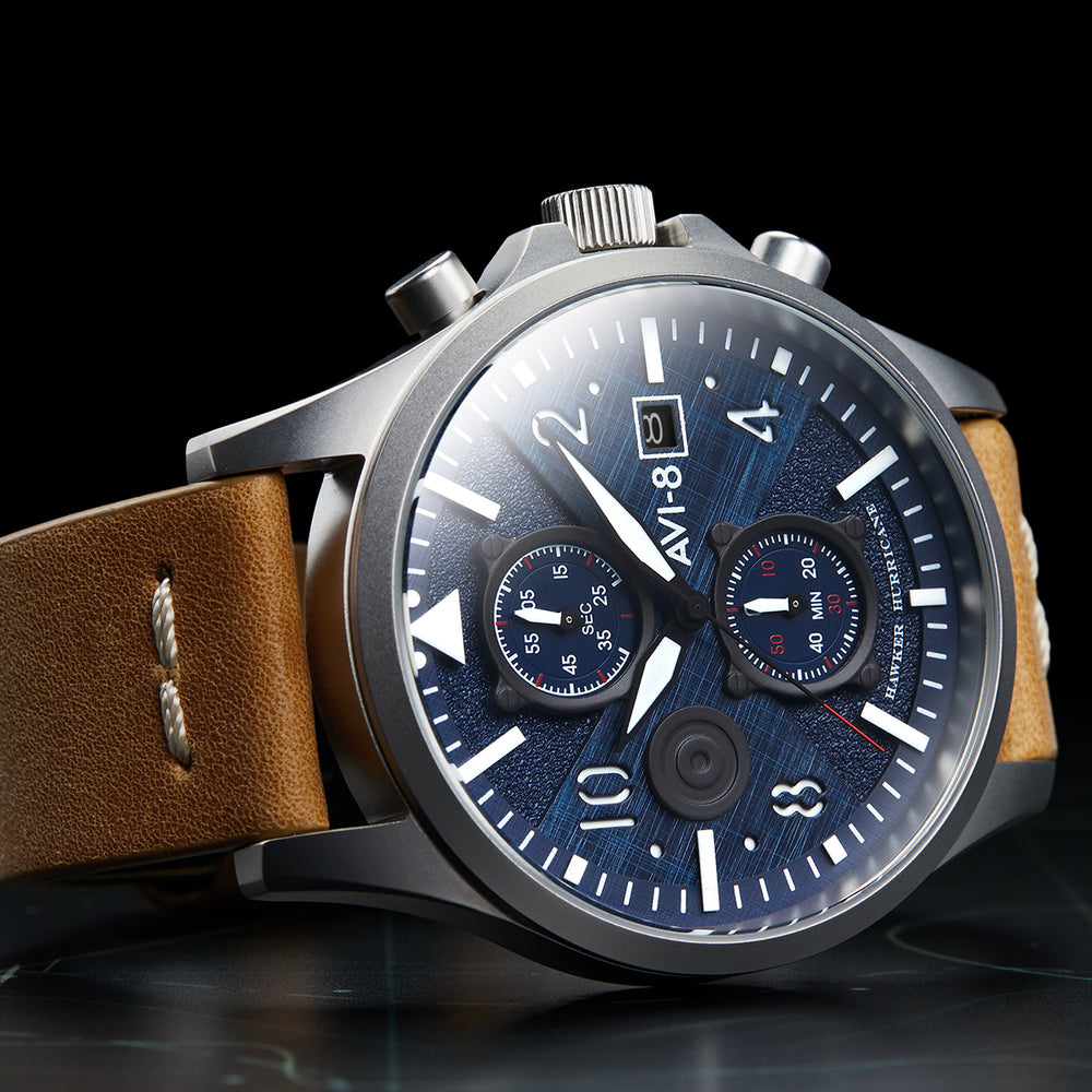 NAVY TAN BULMAN CHRONOGRAPH 5