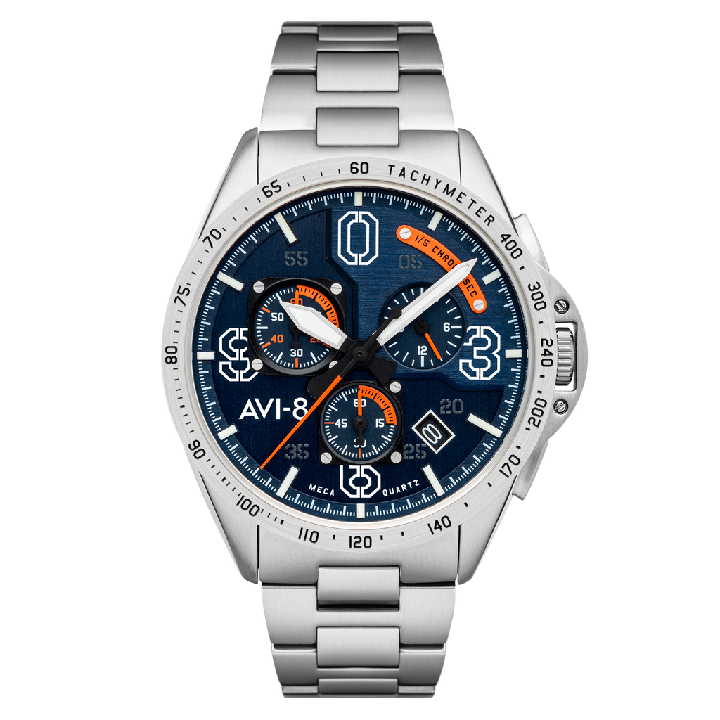 Silver Oak | P51 Mustang Blakeslee Meca-Quartz Chronograph – AVI-8