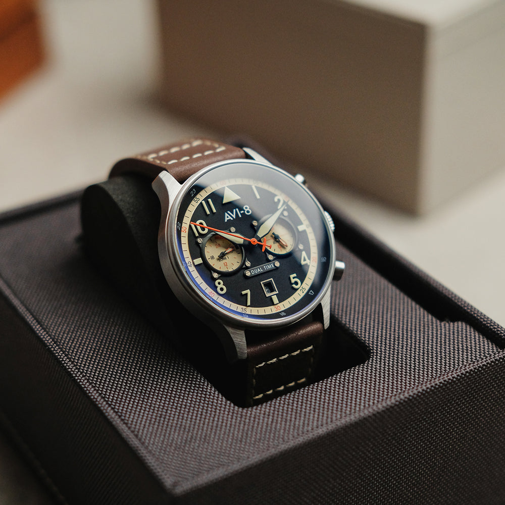 Manston Hawker Hurricane Carey Dual Time AVI 8 Timepieces