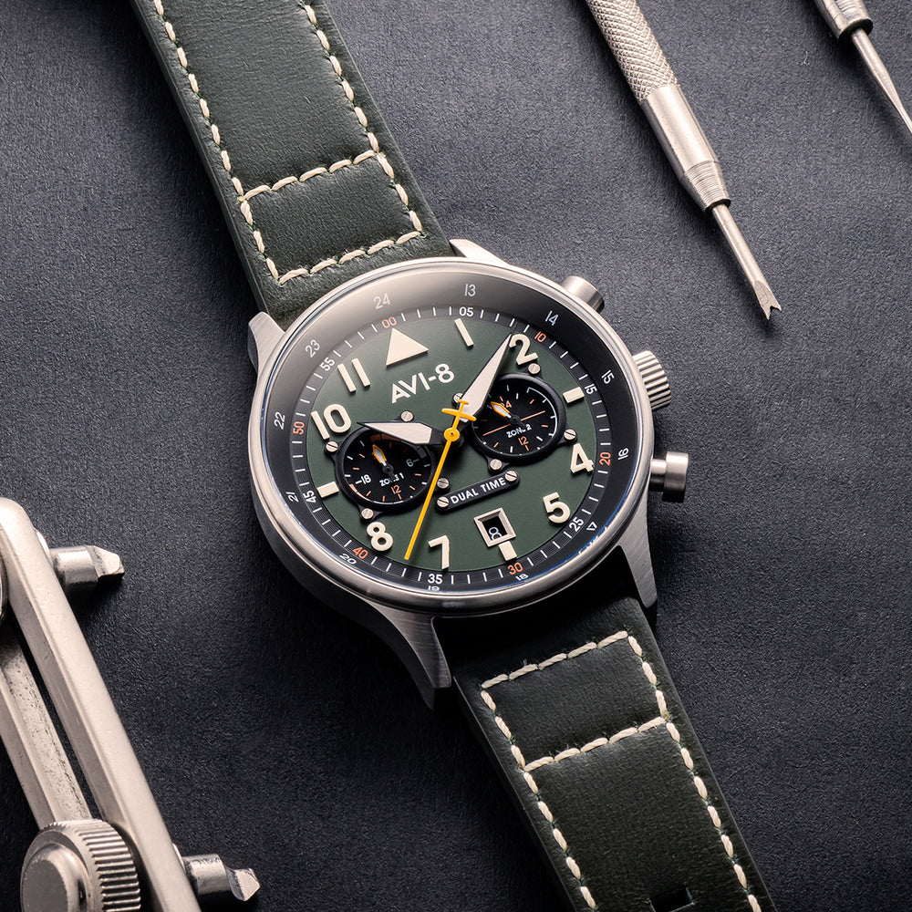 Merville Hawker Hurricane Carey Dual Time AVI 8 Timepieces