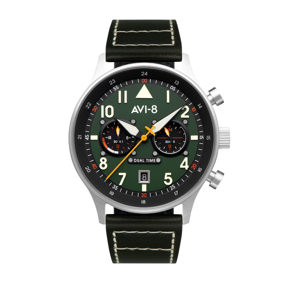 Merville | Hawker Hurricane Carey Dual Time – AVI-8 Timepieces Merville | Hawker Hurricane Carey Dual Time – AVI-8 Timepieces