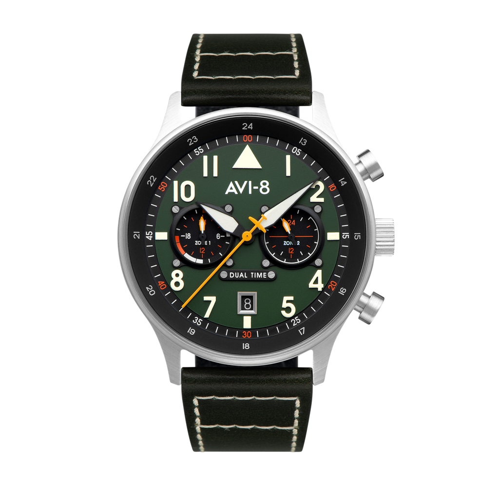 Merville Hawker Hurricane Carey Dual Time AVI 8 Timepieces