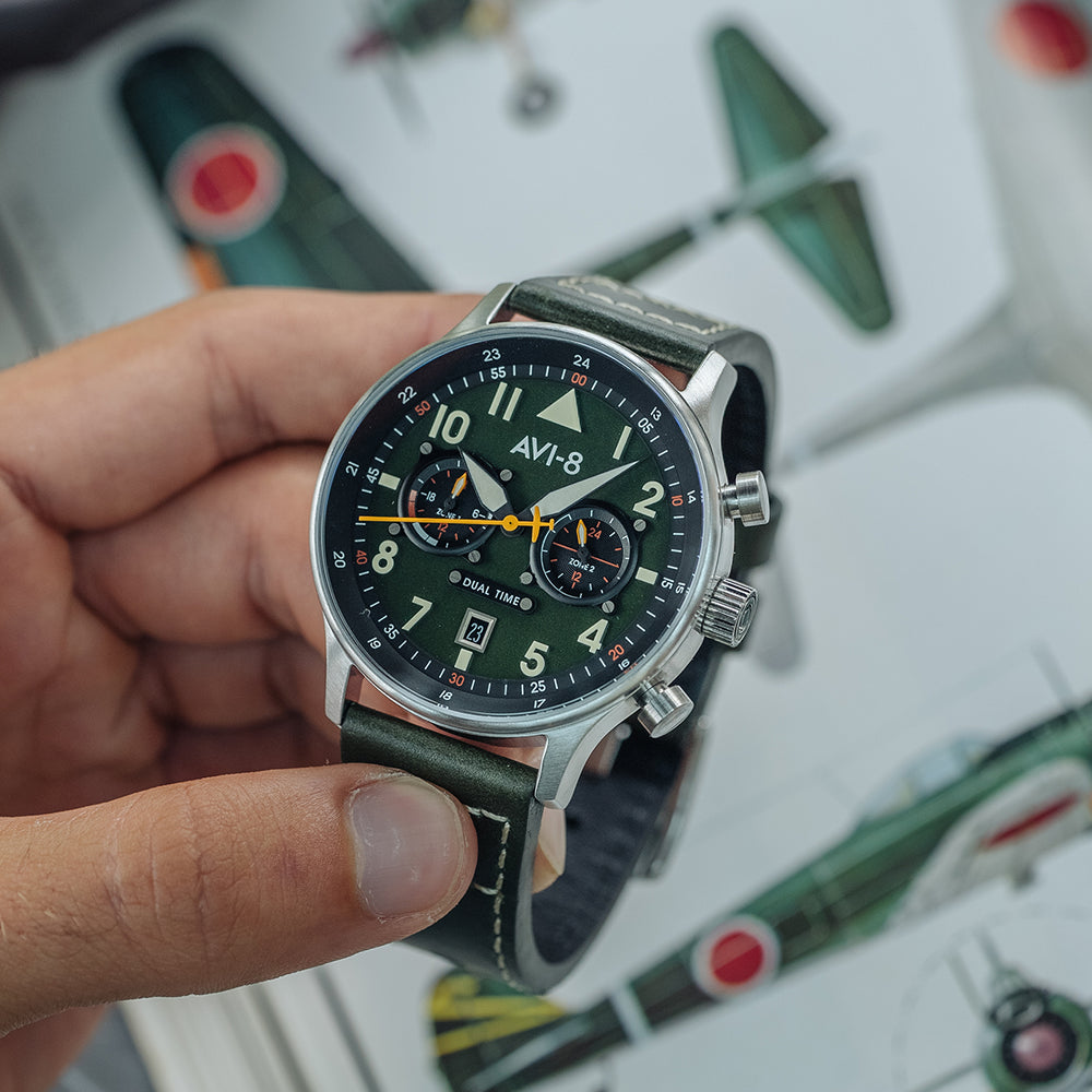 Merville Hawker Hurricane Carey Dual Time AVI 8 Timepieces