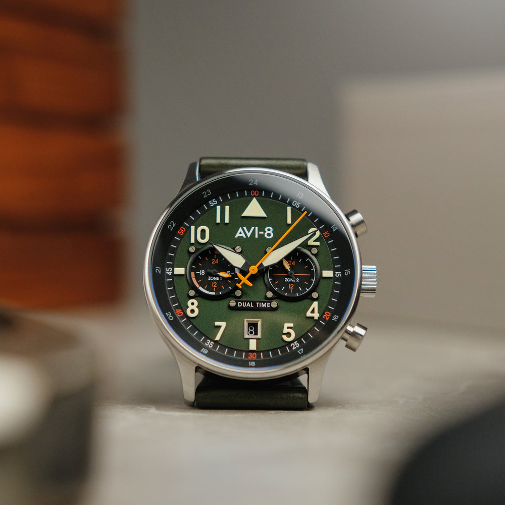 Merville Hawker Hurricane Carey Dual Time AVI 8 Timepieces