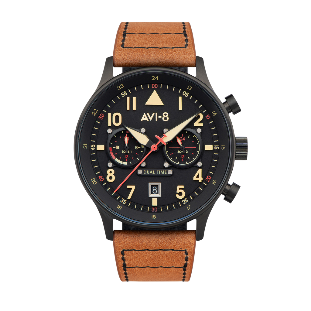 Debden | Hawker Hurricane Carey Dual Time – AVI-8 Timepieces