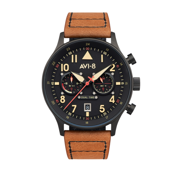 Debden | Hawker Hurricane Carey Dual Time – AVI-8 Timepieces