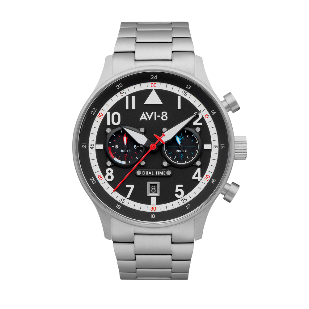 Rangoon | Hawker Hurricane Carey Dual Time – AVI-8 Timepieces