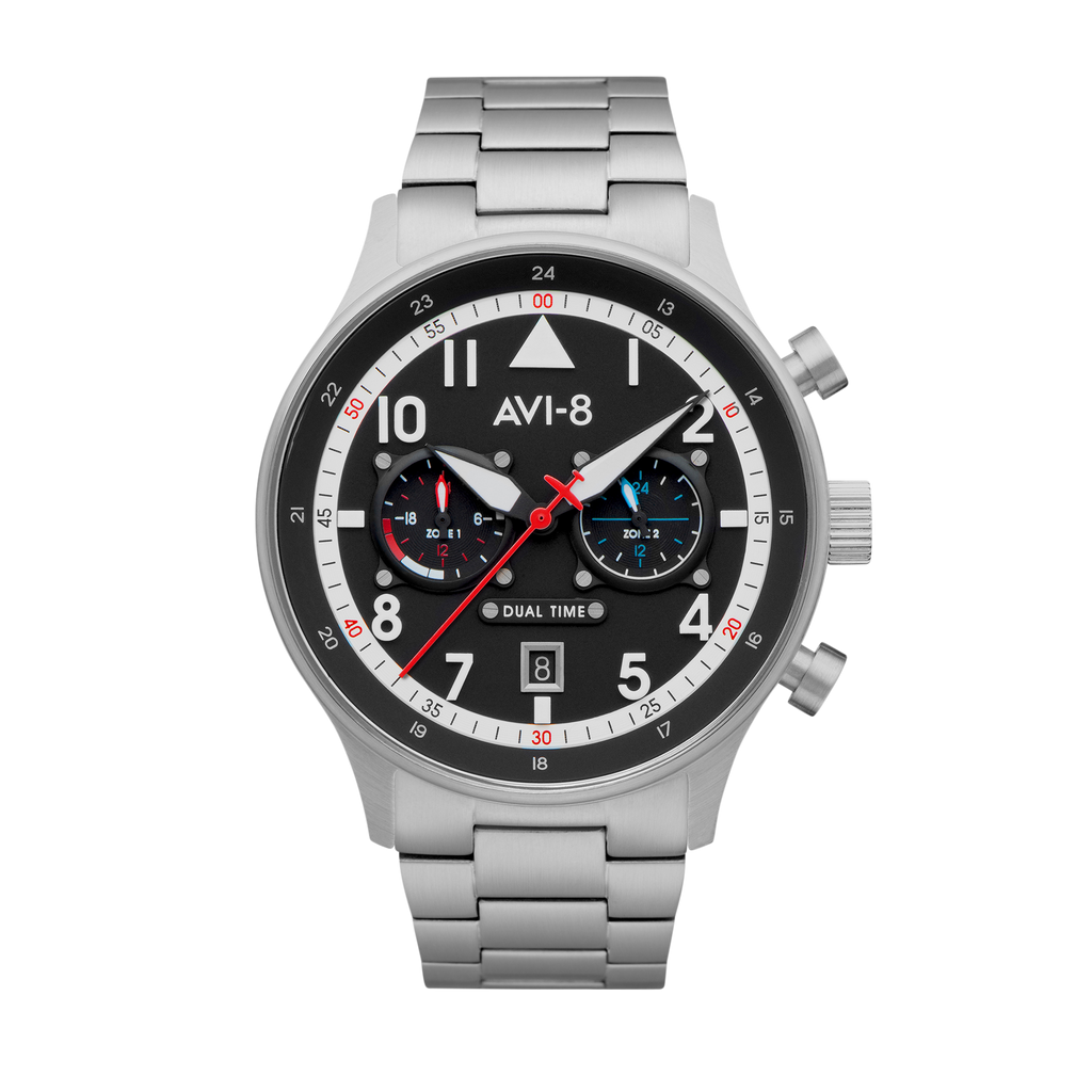 Rangoon | Hawker Hurricane Carey Dual Time – AVI-8 Timepieces Rangoon | Hawker Hurricane Carey Dual Time – AVI-8 Timepieces