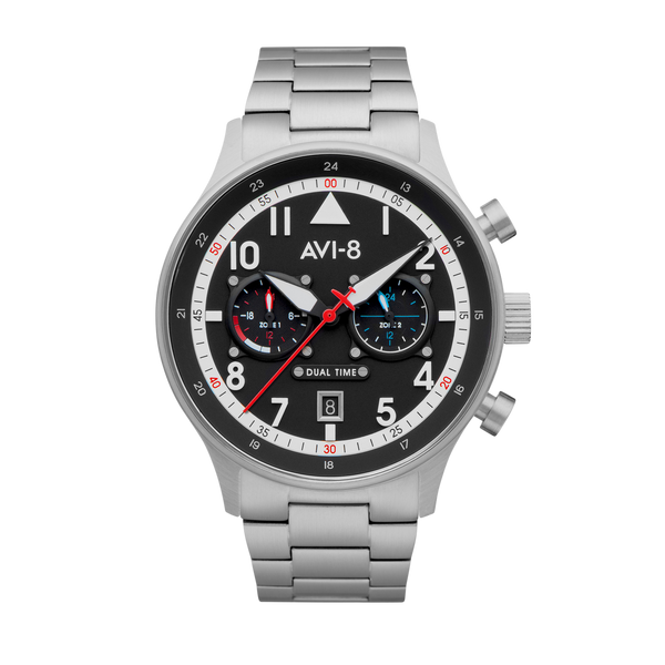 Rangoon | Hawker Hurricane Carey Dual Time – AVI-8 Timepieces Rangoon | Hawker Hurricane Carey Dual Time – AVI-8 Timepieces