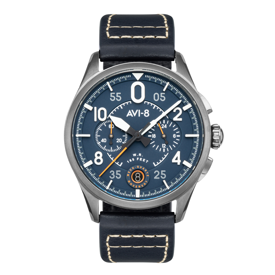 Slate Black | Spitfire Lock Chronograph – AVI-8 Timepieces Slate Black | Spitfire Lock Chronograph – AVI-8 Timepieces