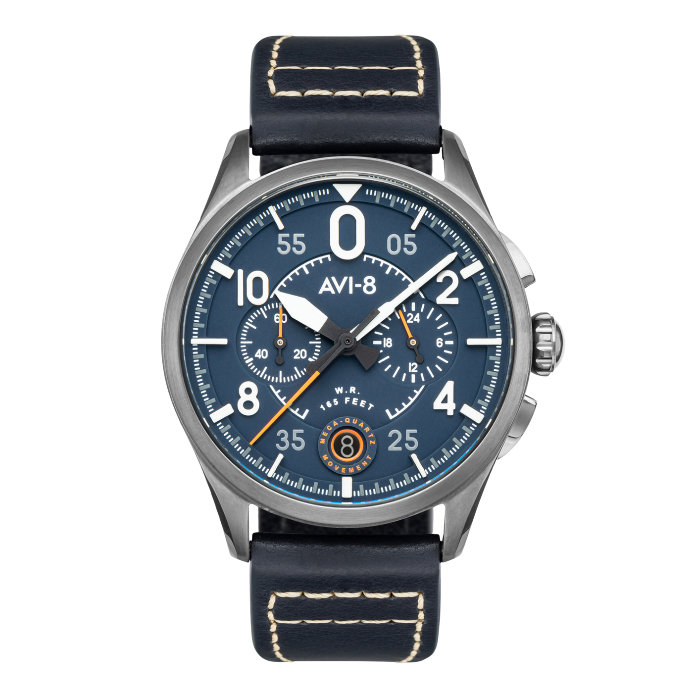 Channel Blue | Spitfire Lock Chronograph – AVI-8 Timepieces Channel Blue | Spitfire Lock Chronograph – AVI-8 Timepieces