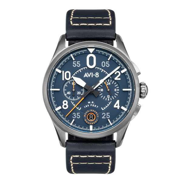 Channel Blue | Spitfire Lock Chronograph – AVI-8 Timepieces
