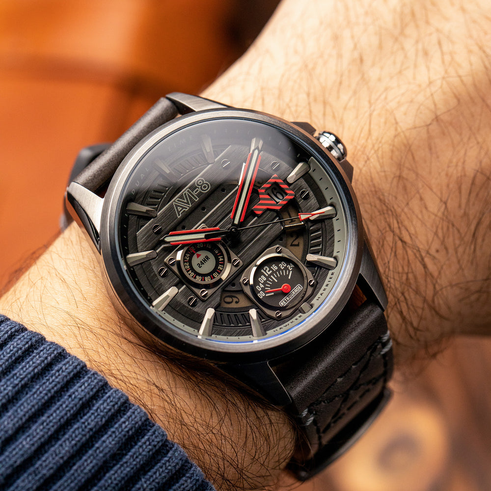 Night Sky | Hawker Harrier Farley Multifunction – AVI-8 Timepieces