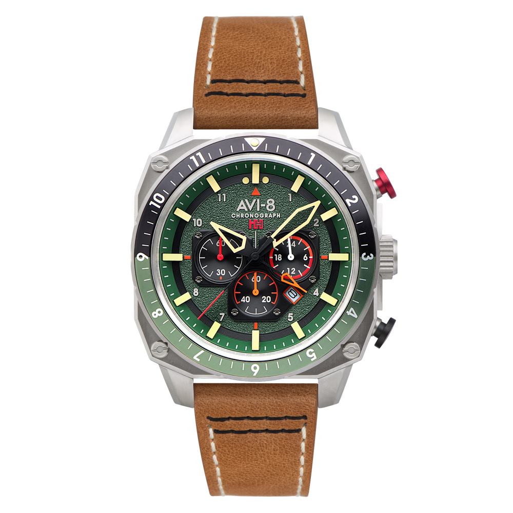 Forest | Hawker Hunter Atlas Dual Time Chronograph – AVI-8 Timepieces