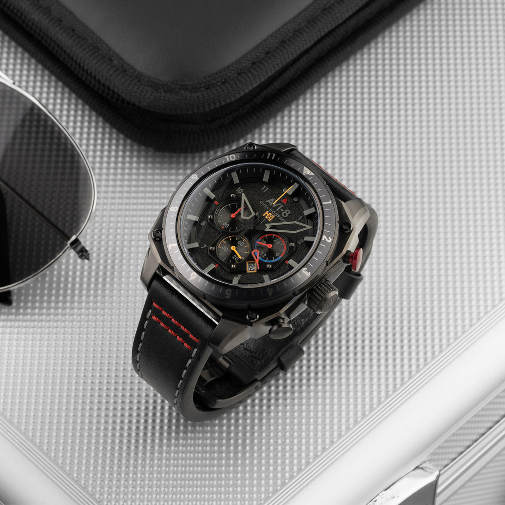 Black Ops | Hawker Hunter Atlas Dual Time Chronograph – AVI-8