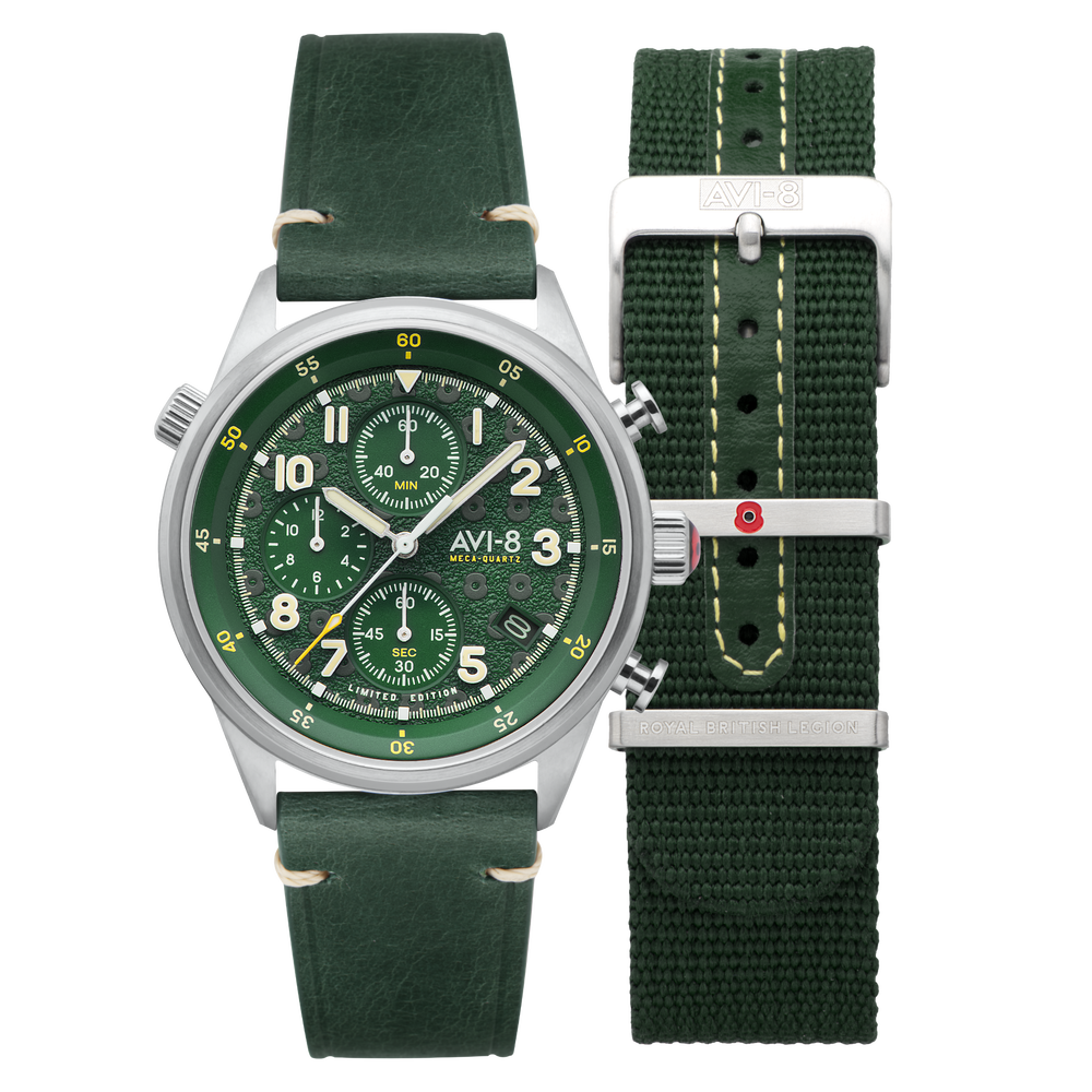 Marlborough Lines | Flyboy Royal British Legion Tri-Service Chronograph –  AVI-8 Timepieces